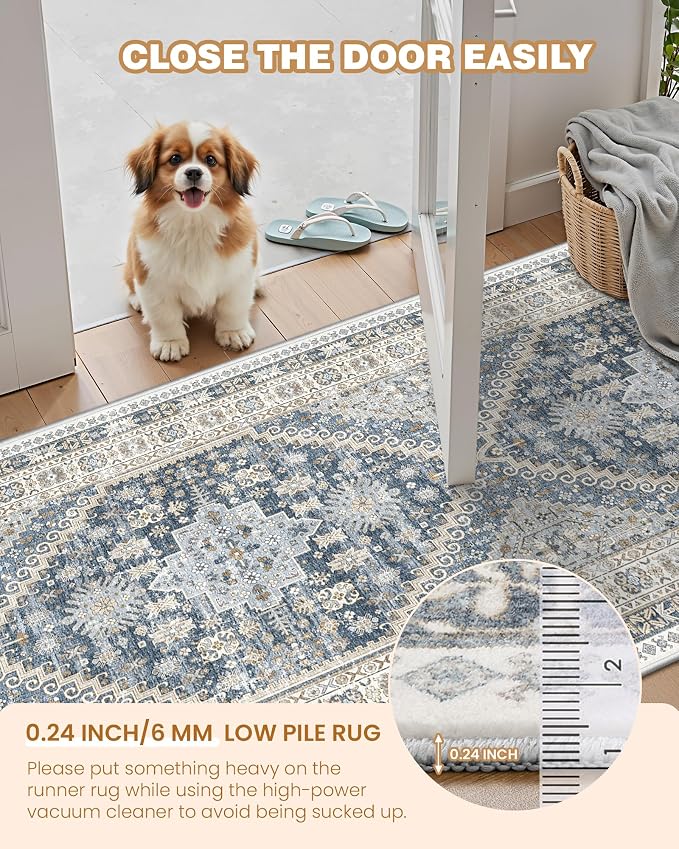 Washable Runner Rug 2.5x16, Non-Slip Long Kitchen Mats - Image 6