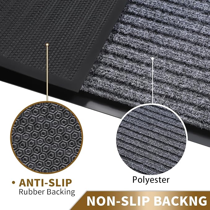 Yimobra Front Door Mat Outdoor Indoor Entrance, 100% Waterproof All-Season All - Image 4