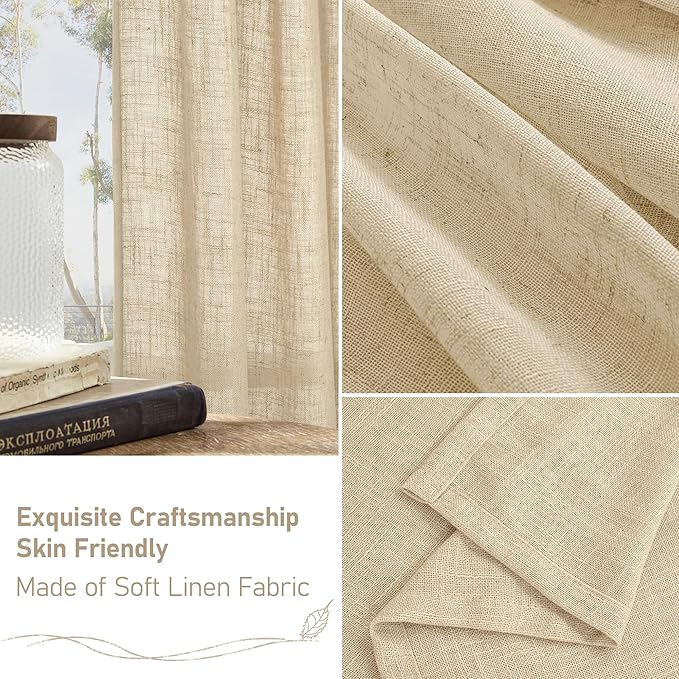 LAMIT Natural Linen Blended Curtains - Image 6