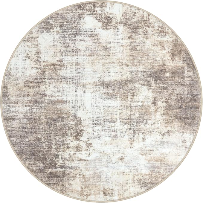 IOHOUZE Round Area Rug 3 Ft Circle Entryway Rugs Round Washable Door Mat Indoor - Image 9