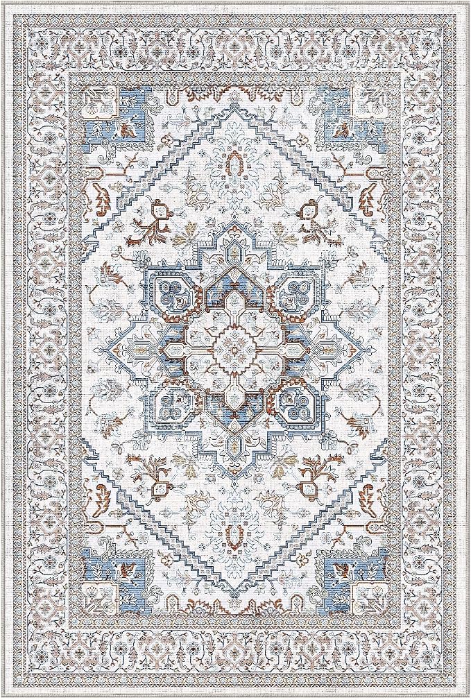 OPPODREAM Soft Neutral Area Rugs 5x7, 5x7 Washable Rug - Image 8