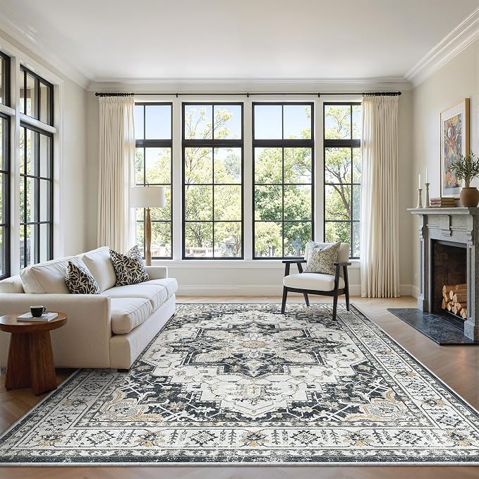 zesthome Washable Rug 6x9 Area Rugs, Stain Resistant Rugs by Zesthome