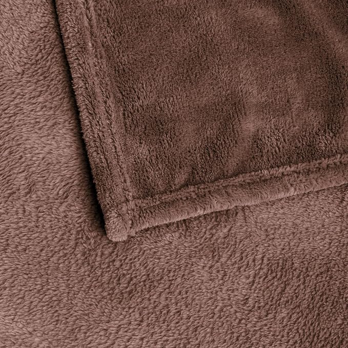 BEDELITE Fleece Blankets Queen Size Brown Throw Blankets - Image 8