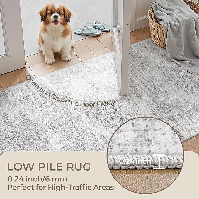 2x10 Runner Rug, Long Hallway Rugs - Image 6