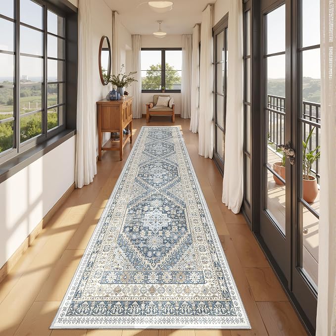 Kitchen Runner Rug Non Slip Washable 2.5x10, Soft Ultra-Thin Entryway Rug - Image 3