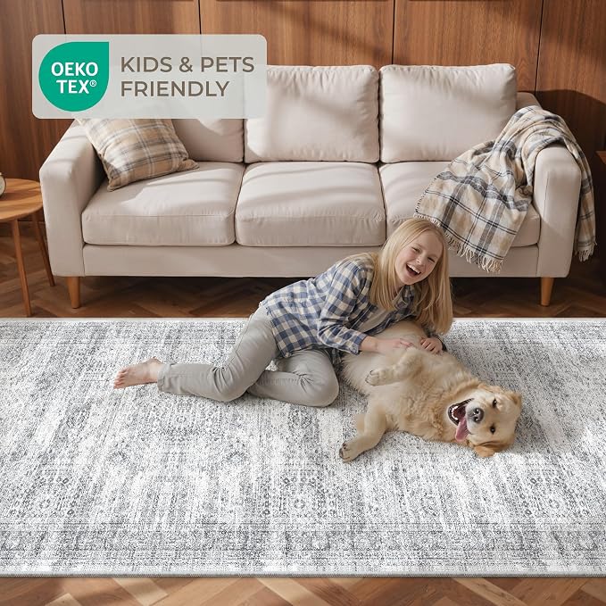 3x18 Washable Runner Rug for Hallway, Non-Slip Long Hallway Runner for Entryway - Image 9