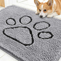 OLANLY Dog Door Mat for Muddy Paws 30x20, Paw Print Design, Absorbs Moisture by OLANLY