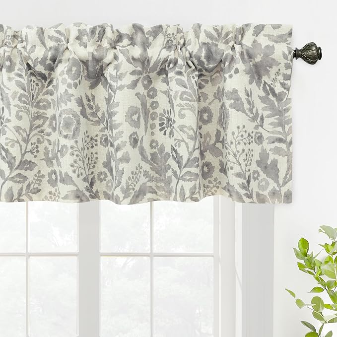 DriftAway Julia Lined Valance Double Layer Thermal Insulated Room Darkening by DriftAway