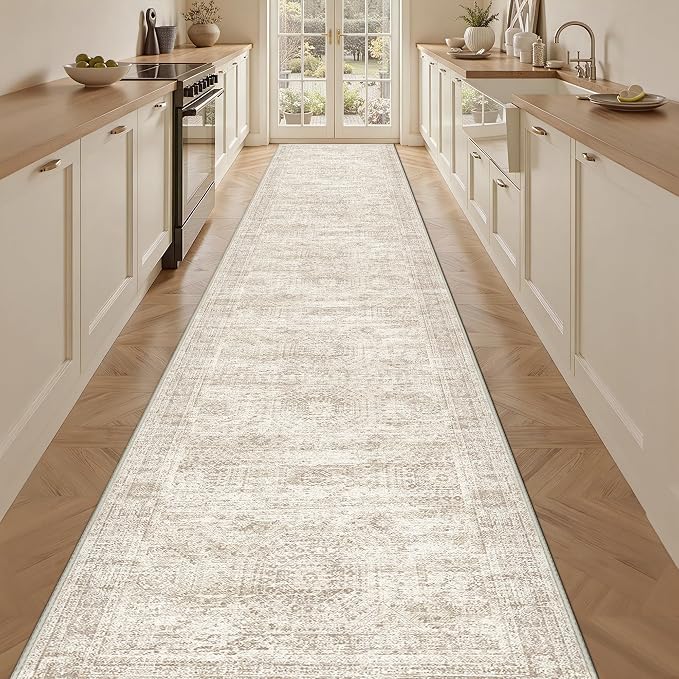 3x14 Washable Runner Rug for Hallway, Non-Slip Long Hallway Runner for Entryway - Image 3