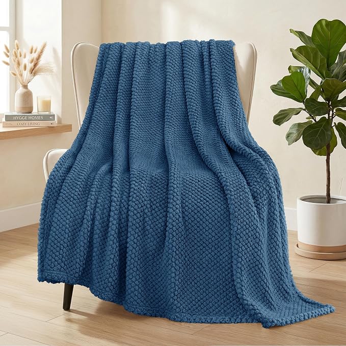 Whale Flotilla Extra Large Fuzzy Fleece Throw Blanket by WHALEFLOTILLA