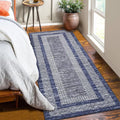GarveeHome 2x6 Modern Bordered Runner Rug Soft Non Slip Runner Washable Non by GarveeHome