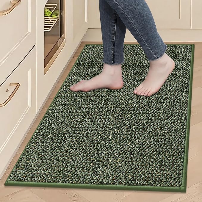 BEQHAUSE Kitchen Rugs 24"x36", Non-Slip Kitchen Mats by BEQHAUSE