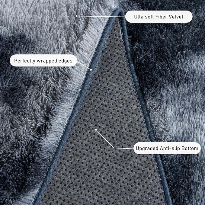 Rugs for Living Room 8x10, Soft Shaggy Modern Shag Area Rug for Bedroom - Image 5