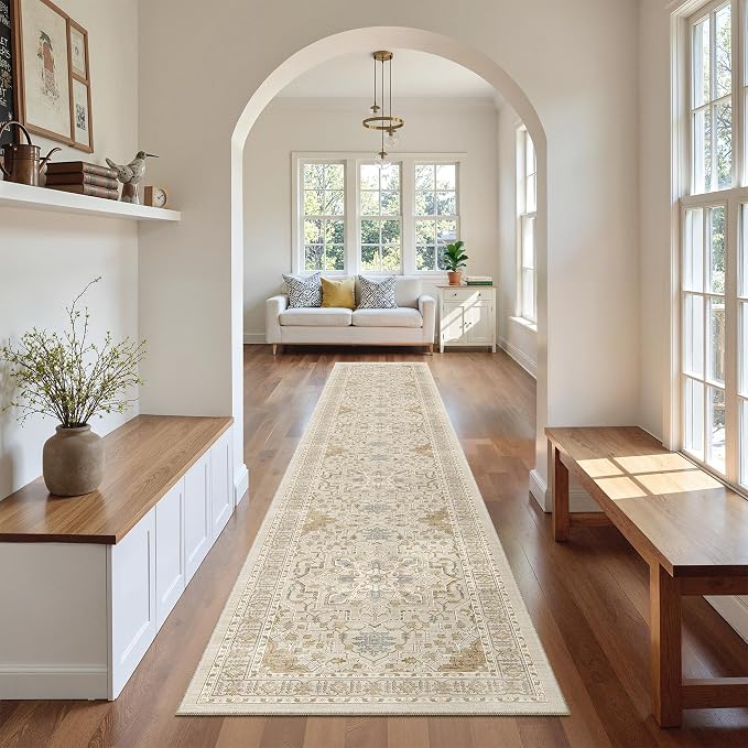 Madane Hallway Runner Rug 2x12, Long Washable Runner Rugs 12ft - Image 4
