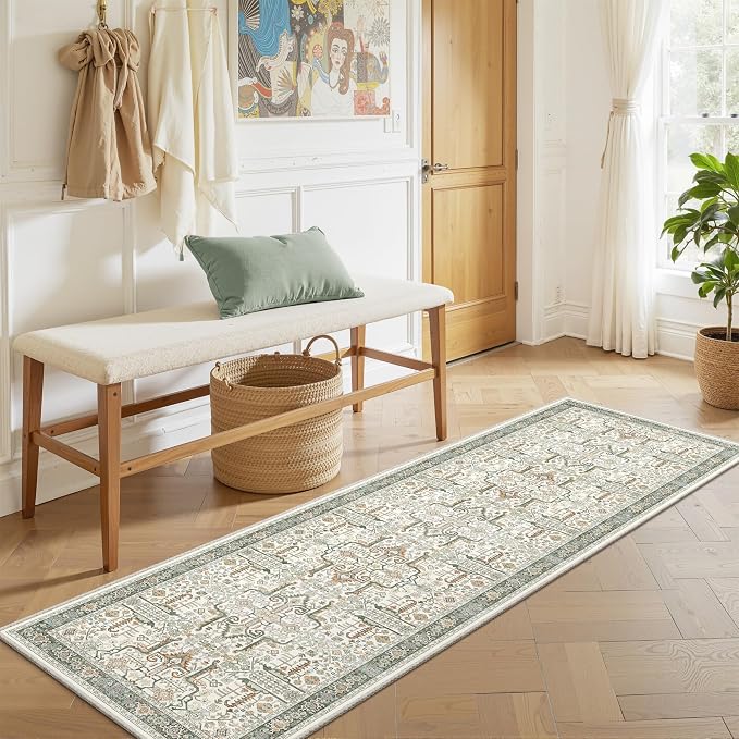 2x6 Hallway Washable Runner Rug - Image 9