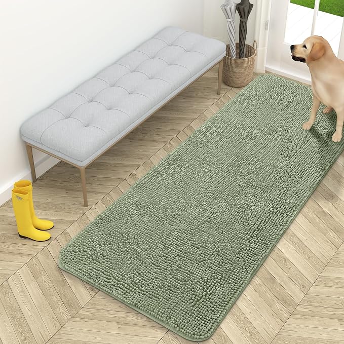 OLANLY Dog Door Mat for Muddy Paws 59x24, Absorbs Moisture and Dirt, Absorbent by OLANLY