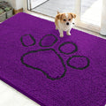 OLANLY Dog Door Mat for Muddy Paws 48x30, Paw Print Design, Absorbs Moisture by OLANLY