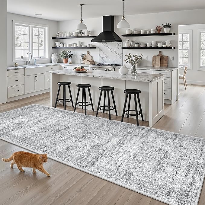 Runner Rug 3x8 Washable Non-Slip Hallway Runner Rugs by Soalmost