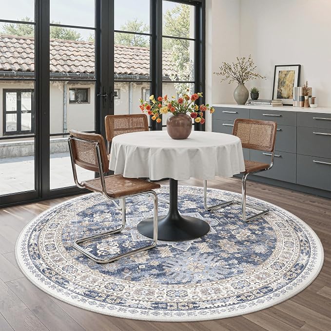 zesthome Washable Round Rug - 5ft Ultra-Thin Circle Area Rugs - Image 8