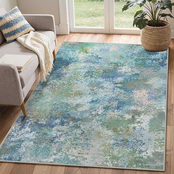 BEIMO Area Rugs 4x6 for Living Room Bedroom, Modern Abstract Machine Washable - Image 4