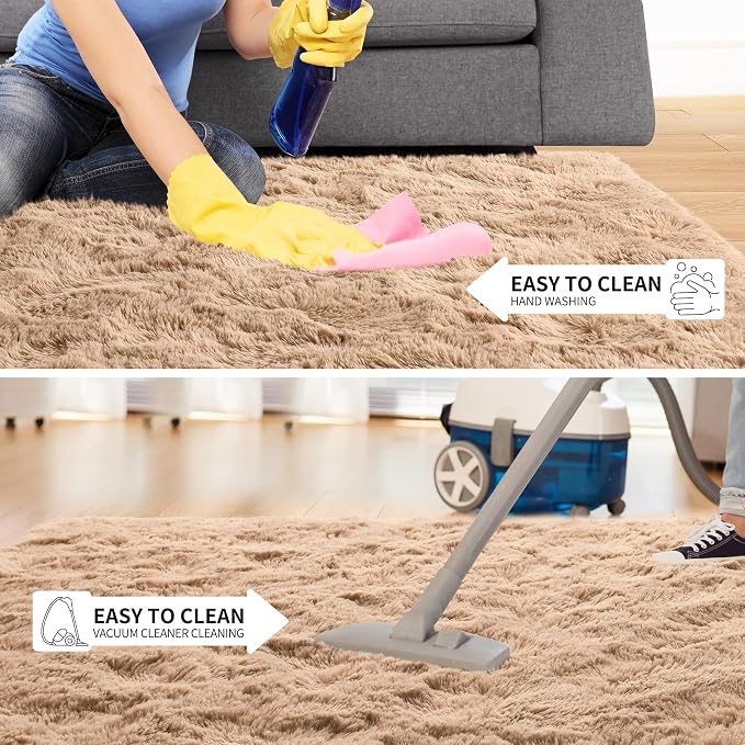 Tepook Super Soft Fluffy Rug for Bedroom, Modern Shaggy Fuzzy Kids Rugs for - Image 7
