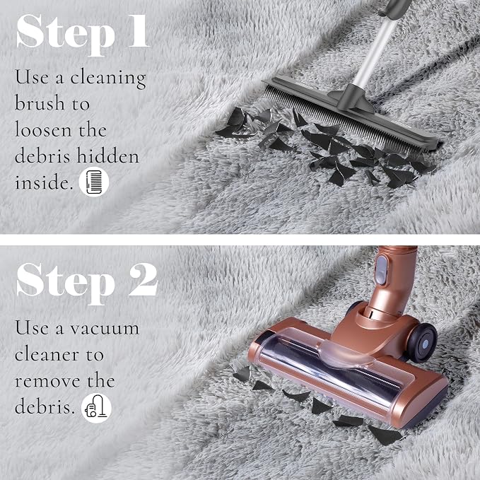 ONASAR Tie-Dyed Light Grey Round Area Rugs 6ft, Ultra Soft Bedroom Circle Rug - Image 6