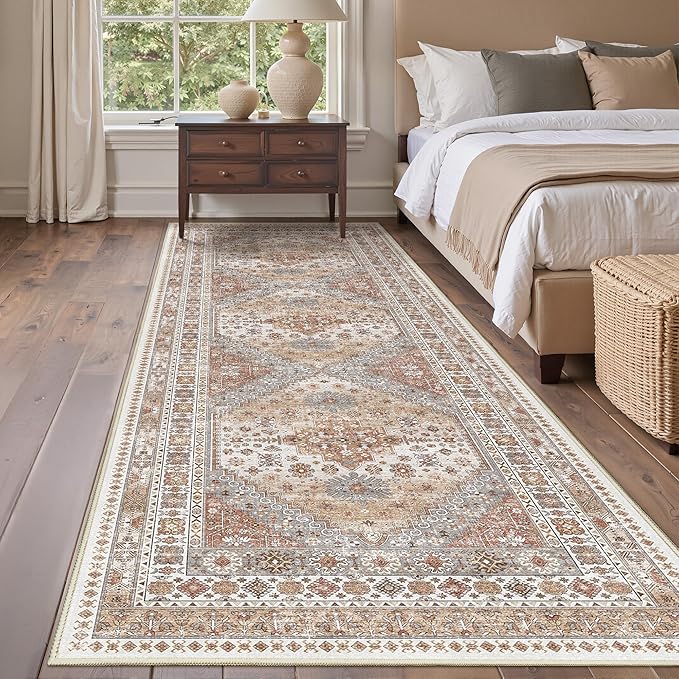 3x10 Runner Rug Non Slip Washable by Restydon