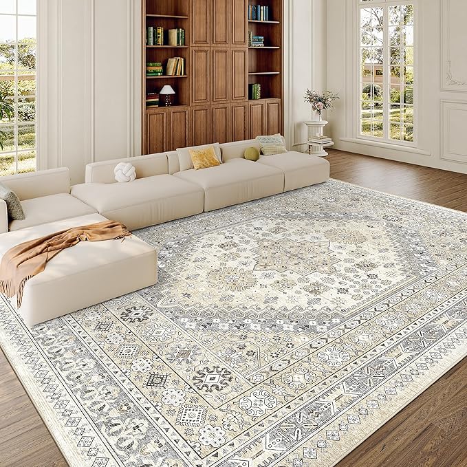 zesthome 8x12 Area Rugs, Stain Resistant Washable Rug, Ultra-Thin Rugs - Image 4