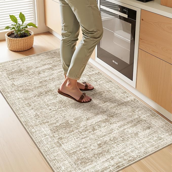2x4 Washable Rug Runner for Bathroom, Soft Entryway Rug for Laundry Room - Image 3