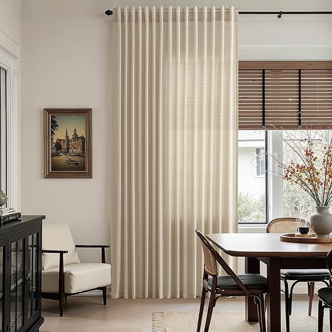 Nanspring Taupe Burlywood Curtains 96 Inches Long - Image 6