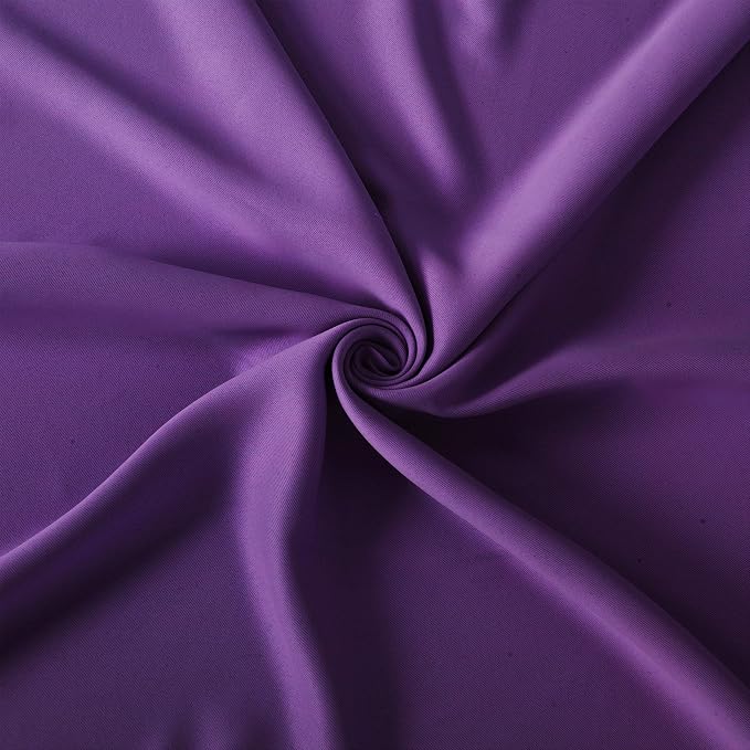 LEMOMO Purple Blackout Curtains 34 x 54 Inch Length/Set of 2 Curtain - Image 5