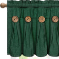 FRAMICS Farmhouse Valance Curtains, Boho Cotton Linen Kitchen Valance, Country by FRAMICS
