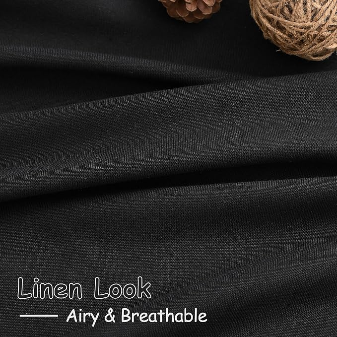 Nanspring Linen Curtains 84 Inch Length - Image 4