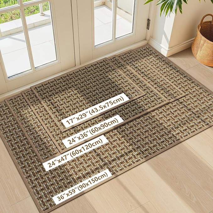 LEKEEPGO Door Mat Indoor Entrance 24"x36", Absorbent Indoor Door Mat, Non Slip - Image 7
