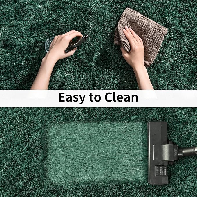 Soft Runner Rugs for Bedroom Hallways New Upgraded Non-Slip Bottom, 2x3 Green - Image 6