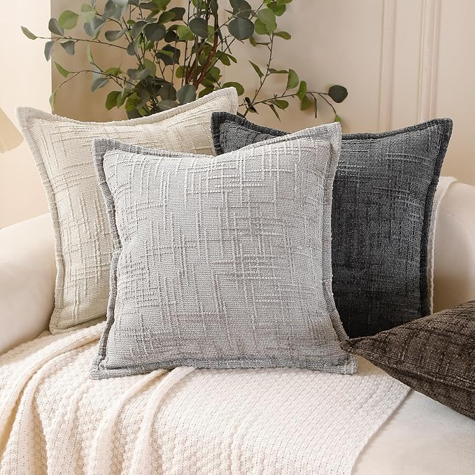 HPUK Fall Chenille Soft Throw Pillow Covers 18x18 Set of 2, Accent Cushion - Image 7