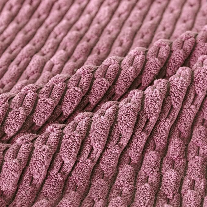 Set of 4 Pink Decorative Throw Pillow Covers 18x18 Inch Corduroy Pillow Covers - Image 5
