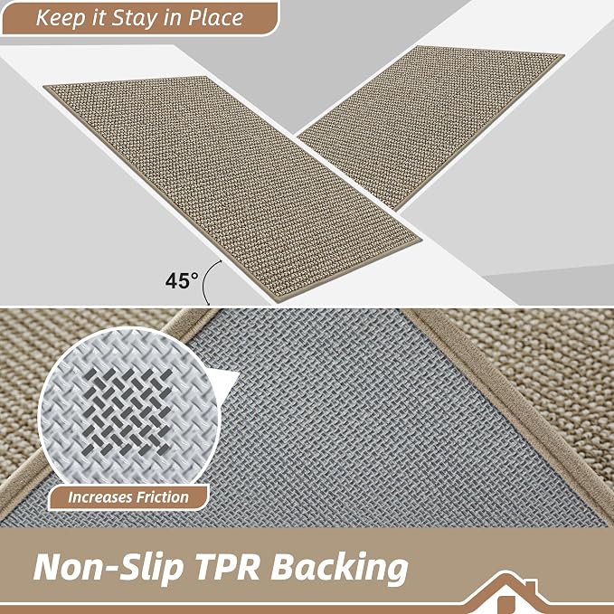 BEQHAUSE Kitchen Rugs 32"x48", Non-Slip Kitchen Mats - Image 4