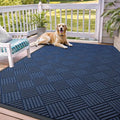 OLANLY Front Door Mat Outside Entrance 71x47, Heavy Duty Sturdy Natural Rubber by OLANLY