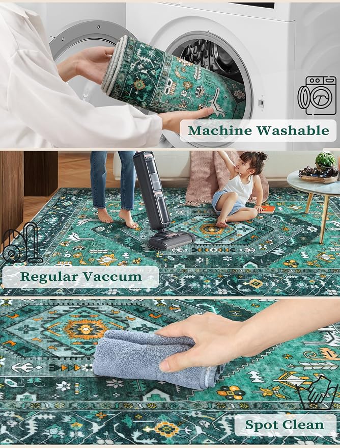 SERISSA Boho Washable Runner Rug - Image 2