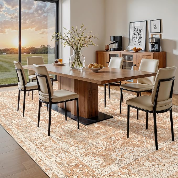 Madane 8x10 Area Rugs for Living Room, Machine Washable Vintage Rug - Image 3