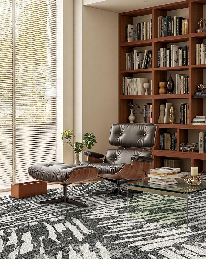 Latte&Fog 5x7 Area Rugs for Living Room Bedroom, Modern Abstract Washable Rug - Image 5