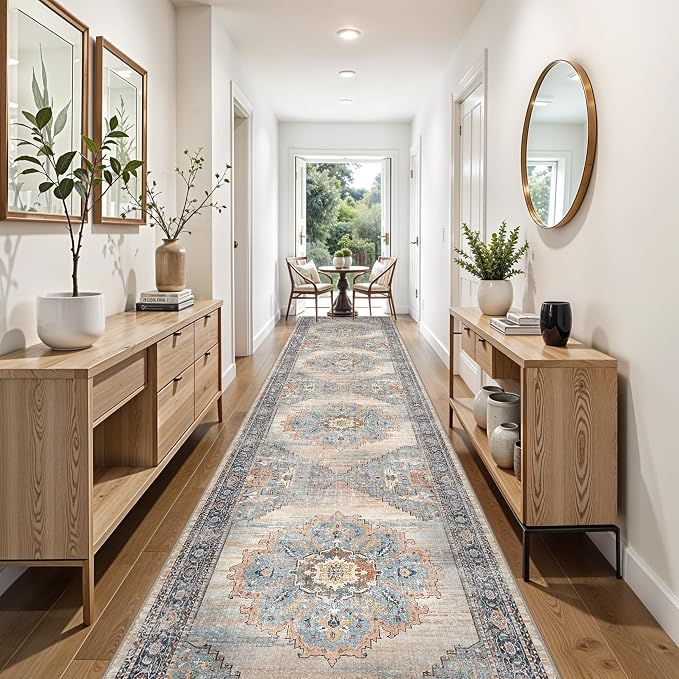Washable 3x12 Hallway Runner Rug: Non Slip Soft Rugs by TOPRUUG