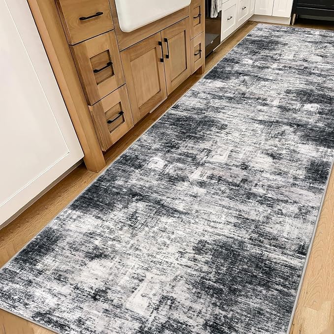 IOHOUZE Abstract Runner Rug 3x14 Ft Washable Runners - Image 8