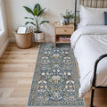 3x6 Washable Entryway Area Rugs: Vintage Easy to Clean Kitchen Rug Runner Soft by HYHAOYUNLAI