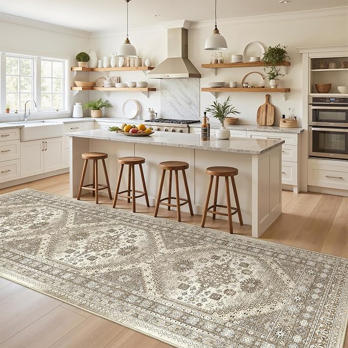 3x10 Runner Rug Non Slip Washable by Restydon
