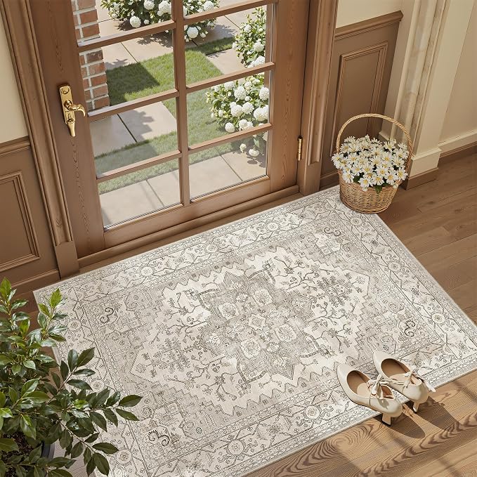 Madane Washable Entry Rug 3x4, Area Rugs by Madane