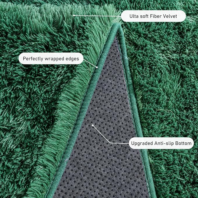 Small Area Rug, 2x3 Rug for Bedroom Shaggy Throw Rugs for Dorm Rug, Soft Shag - Image 5