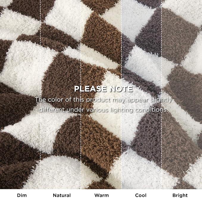 Bedsure Gentlesoft Checkered Twin Blanket - Image 8