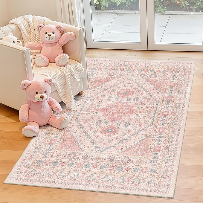 zesthome Pink Rug - Image 4